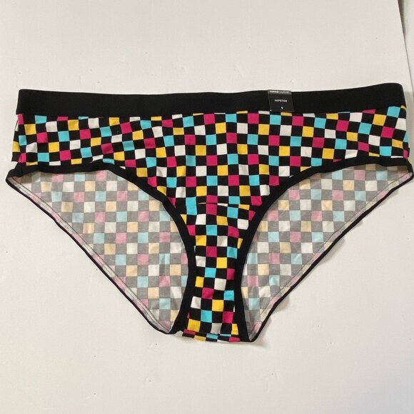 Torrid Panties Underwear Womens Curve Hipster Plus Sz 1 Checkered Multicolor NEW - Picture 1 of 10